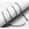 BXG010 2mm d&#39;épaisseur 316L en acier inoxydable Chaîne en alliage rond italien SNAKE CHAINE anklet collier avec bijoux en fer à chevrons